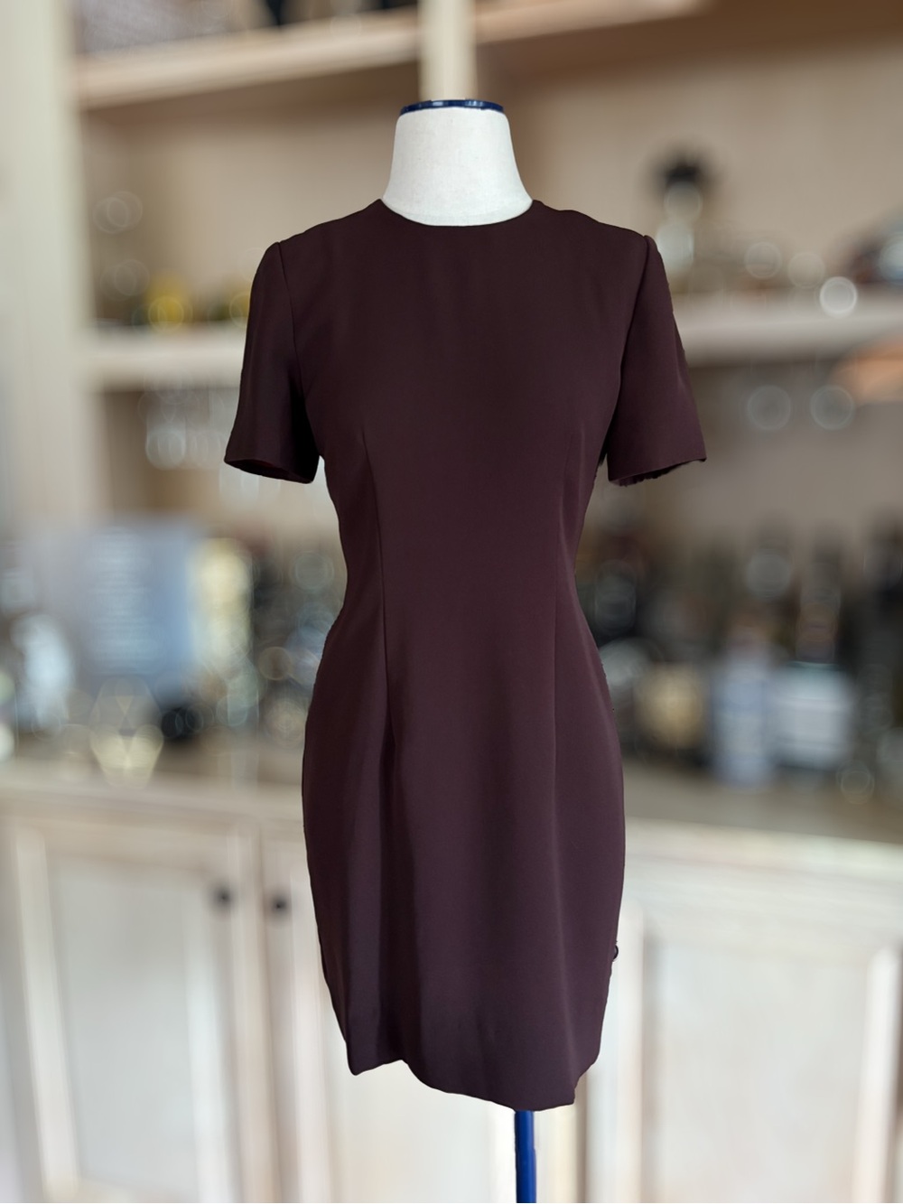 Vintage Arnold Scaasi Topper Jacket Dress Set In Deep Burgundy/Plum